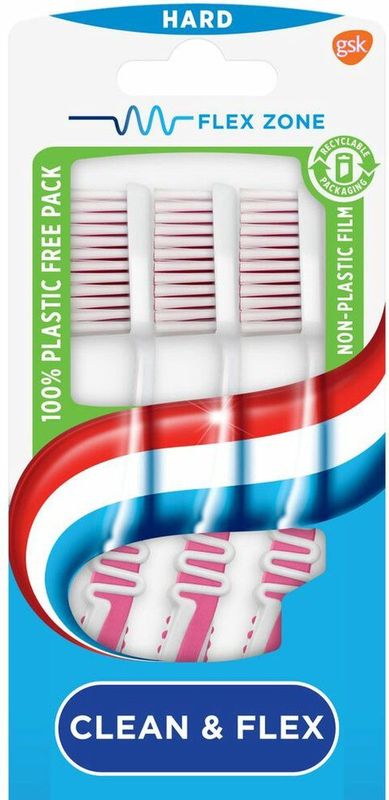 Aquafresh - Clean&Flex Hard - Tandenborstel - 3 Stuks