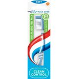 Aquafresh - Clean Control Soft - Tandenborstel - 3x - Flexibele Zone