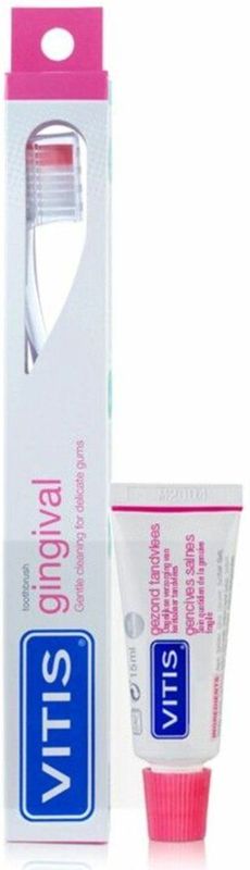 Vitis - Gezond Tandvlees - Tandenborstel - Voordeelverpakking - 3 x 1 stuk