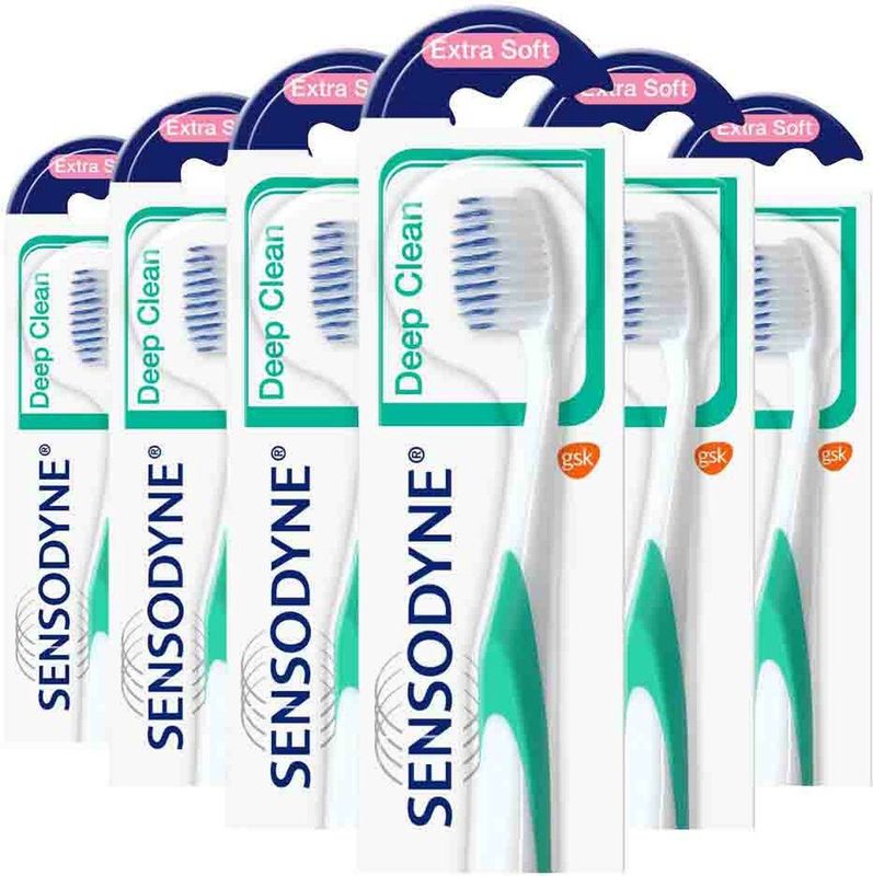 Sensodyne - Deep Clean Extra Soft - Tandenborstel - Voordeelverpakking - 6 stuks