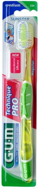 GUM - PRO Compact Medium - Tandenborstel - Assorti