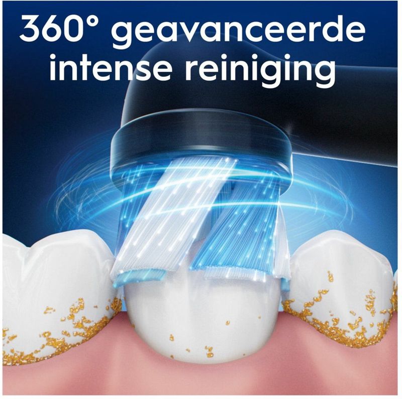 Oral-B - iO Ultimate Clean - Opzetborstels - Zwart - 3 x 6 stuks - Voordeelverpakking