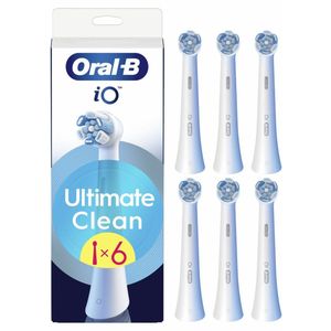 Oral-B - iO Ultimate Clean - Opzetborstels - Wit - 3 x 6 stuks - Voordeelverpakking