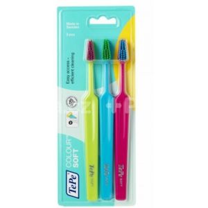 TePe - Colour Soft - Tandenborstel - 3-pack - Zacht