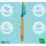 TePe - Choice - Tandenborstel - Groen - 6x met 3 Vervangbare Opzetborstels