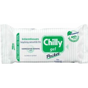 3x Chilly Pocket Intiemtissues Doekjes Gel & Fresh 12 stuks