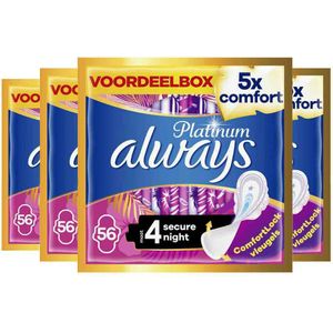 Always - Platinum Secure Night - Maandverband - 56 Stuks