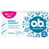O.B. ProComfort Mini - Tampons - 16 Stuks - Dynamic Fit™ - SilkTouch Oppervlak