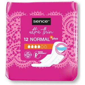 Sence - Maandverband - Normaal Plus - 12 Stuks - Zacht en Absorberend