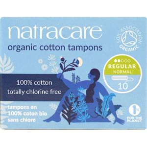 Natracare - Tampons - Katoen - Normaal - 10 Stuks - Biologisch