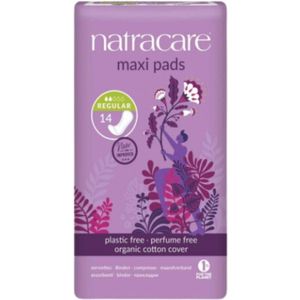 Natracare - Maandverband - Maxi Pads Regular - 14 Stuks - Kunststofvrij