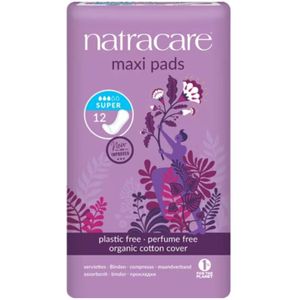 Natracare - Maandverband - Maxi Pads Super - 12 Stuks