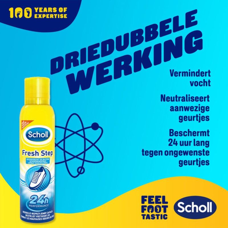 Scholl - Schoenendeodorant Spray - 3 x 150 ml - Voordeelverpakking