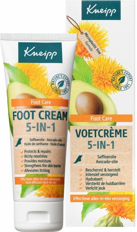 Kneipp - 5-in-1 Voetcrème - 75 ml - Effectieve Alles-in-één Verzorging