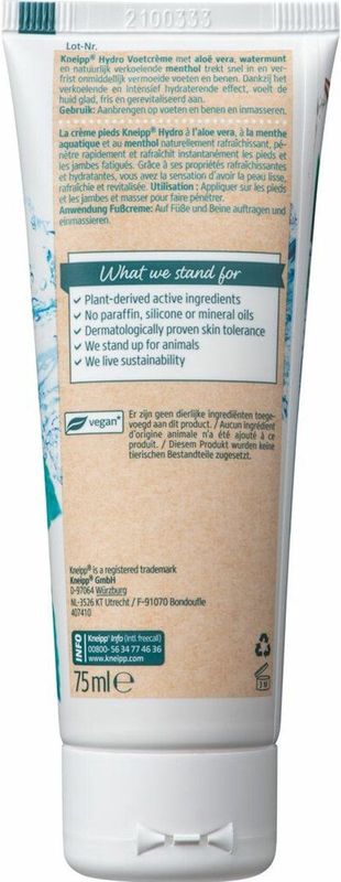 Kneipp - Voetcrème Hydro - 3 x 75 ml - Voordeelverpakking