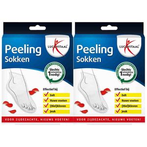 Lucovitaal - Peeling Sokken - Voordeelverpakking - 2 x 1 paar