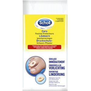 Scholl - Likdoorn Beschermringen - 9 Stuks - Schuim - Effectieve Pijnverlichting