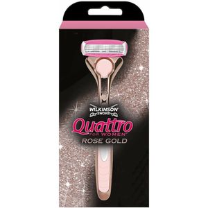 Wilkinson - Quattro - Scheermes - Rose Gold - 6 x Voordeelverpakking