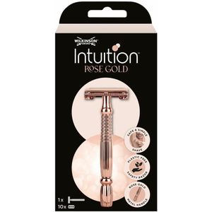Wilkinson - Intuition Safety Razor - Rose Gold - Scheermes met 10 Navulmesjes