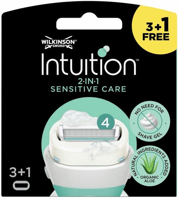 Wilkinson - Intuition 2 in 1 - Navulmesjes - Sensitive Care - 6 x 4 stuks - Voordeelverpakking