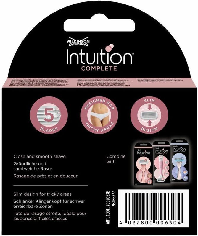 Wilkinson - Intuition Complete - Navulmesjes - 3 x 3 stuks - Voordeelverpakking