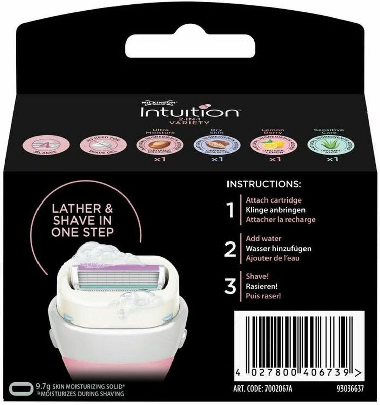 Wilkinson - Intuition - Scheermesjes - Variety - 4 Stuks
