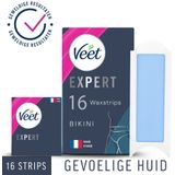 Veet Expert Koude Waxstrips Bikini Sensitive - 3 x 16 stuks - Voordeelverpakking