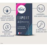 Veet - Expert Waxstrips - Benen Sensitive - 40 Stuks - Met Amandelolie