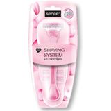 Sence - Scheermesjes - Triple Blades SS - 6x - Inclusief Handvat en 3 Patronen