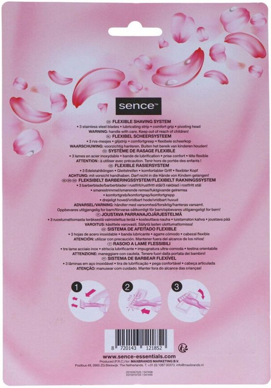 Sence - Triple Blades SS - Scheermesjes - 4 Stuks - Roestvrijstaal