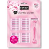 Sence - Triple Blades SS - Scheermesjes - 4 Stuks
