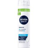 NIVEA Men Scheergel Sensitive - 3 x 200 ml - Voordeelverpakking