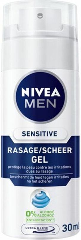 NIVEA Men - Sensitive - Scheergel - Mini 30 ml - 6x