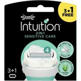 Wilkinson - Intuition 2 in 1 - Navulmesjes - Sensitive Care - 3 x 4 stuks - Voordeelverpakking