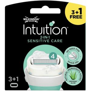 Wilkinson - Intuition 2 in 1 - Navulmesjes - Sensitive Care - 3 x 4 stuks - Voordeelverpakking