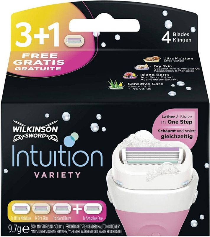 Wilkinson - Intuition - Scheermesjes - Variety - 4 Stuks