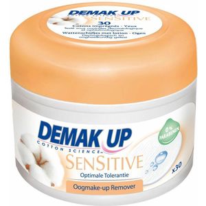 Demak'Up - Sensitive - Wattenschijfjes - 30 Stuks - Gempregneerd met Reinigende Lotion