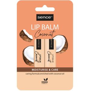 Sence - Lippenbalsem - Coconut - 6x 2 stuks