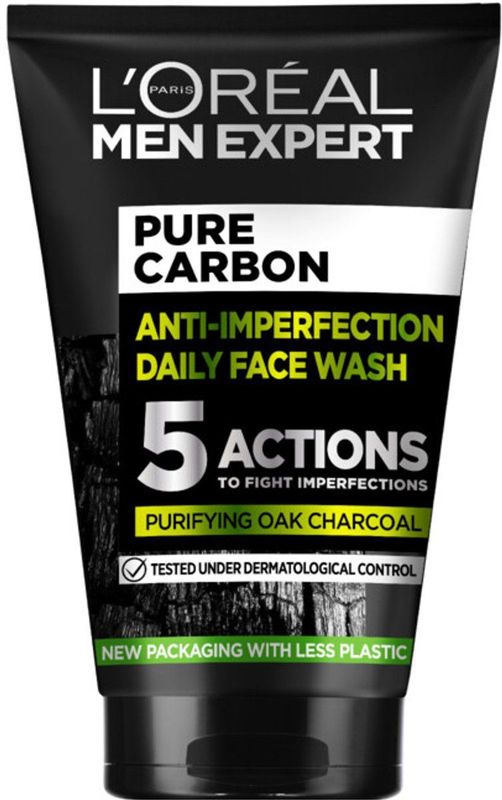 L'Oréal - Men Expert Pure Charcoal - Gezichtsreiniger - 100 ml