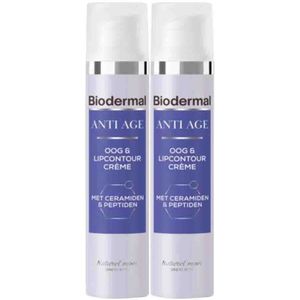 Biodermal - Oog & Lip Contour crème - Anti Age - 15 ml