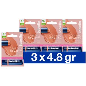 Labello - Lippenbalsem - Caring Beauty Nude - 3x