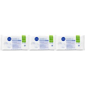 NIVEA - Micellair Reinigingsdoekjes - 3x 25 Stuks - Gezichtscleansers