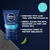NIVEA Men - Protect & Care - Gezichtsreiniger - 3x 100 ml