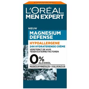 L'Oréal Men Expert - Magnesium Defence - Dagcrème - 50 ml - Hypoallergene 24h Hydratatie