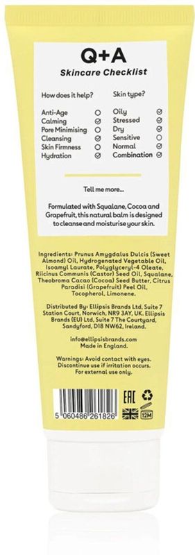 Q+A - Grapefruit Cleansing Balm - 2x 125 ml - Gezichtscleansers