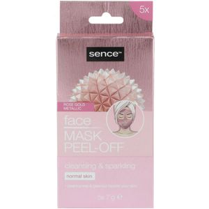 Sence - Gezichtsmasker Peel-off - Rose Goud - 5 Stuks