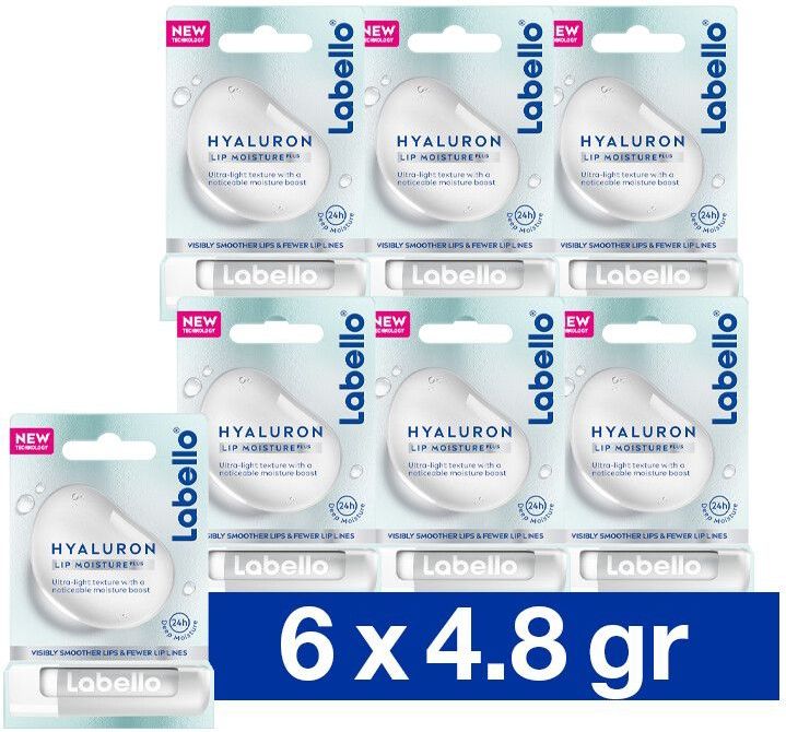Labello - Lippenbalsem - Hyaluron - 6x