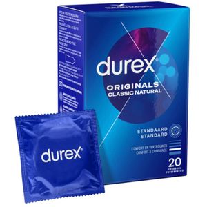 2x Durex Condooms Originals Classic Natural 20 stuks