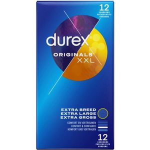 3x Durex Condooms Originals XXL 12 stuks
