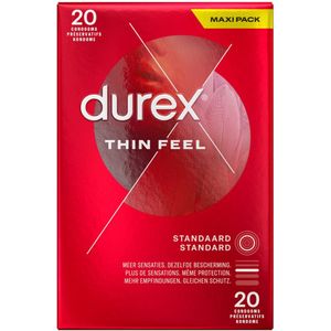 4x Durex Condooms Thin Feel 20 stuks